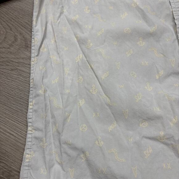 Rare KIDROBOT Nautical Anchor Sea Ahoy Button Up Shirt Men's XL - Picture 13 of 14